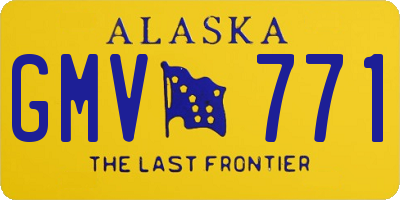AK license plate GMV771