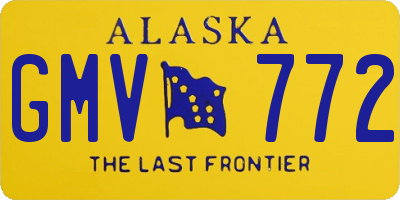 AK license plate GMV772