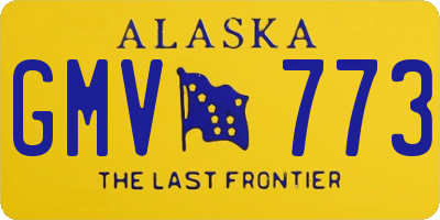 AK license plate GMV773