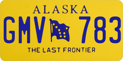 AK license plate GMV783