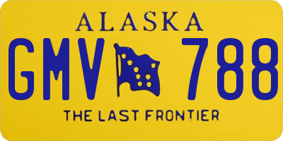 AK license plate GMV788