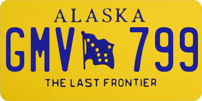 AK license plate GMV799