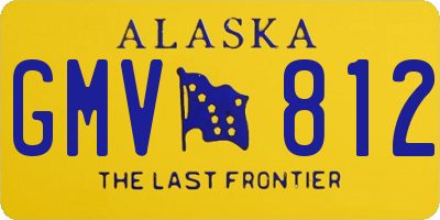 AK license plate GMV812