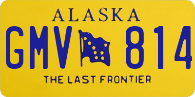 AK license plate GMV814
