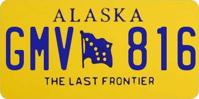 AK license plate GMV816
