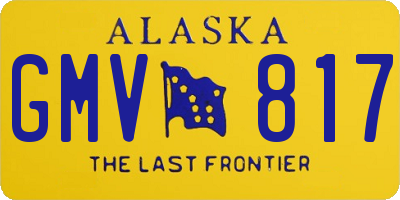 AK license plate GMV817