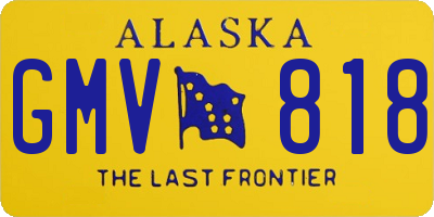 AK license plate GMV818