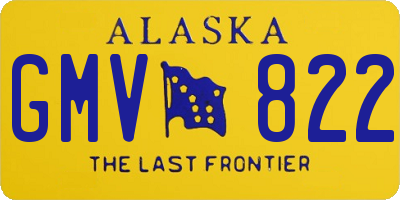 AK license plate GMV822