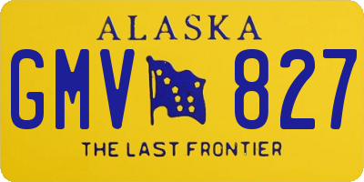 AK license plate GMV827