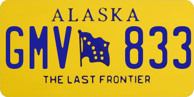 AK license plate GMV833