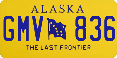 AK license plate GMV836