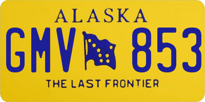 AK license plate GMV853