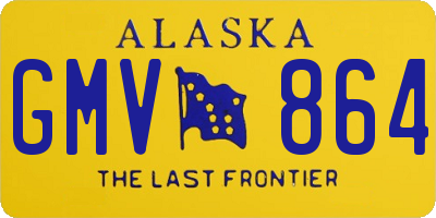 AK license plate GMV864