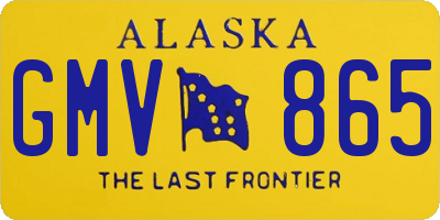 AK license plate GMV865