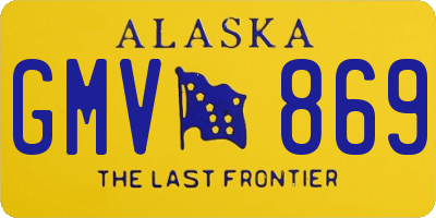 AK license plate GMV869