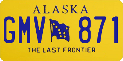 AK license plate GMV871
