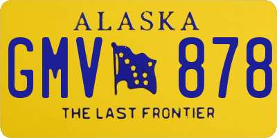 AK license plate GMV878