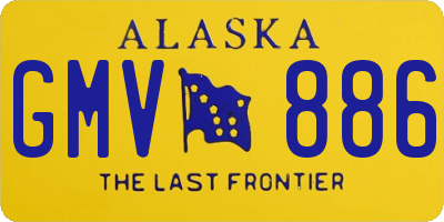 AK license plate GMV886
