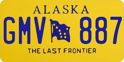 AK license plate GMV887