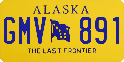 AK license plate GMV891