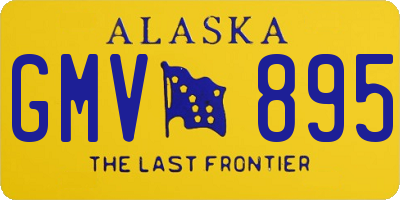 AK license plate GMV895