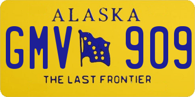 AK license plate GMV909