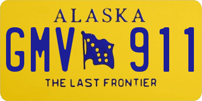 AK license plate GMV911