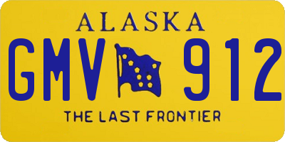 AK license plate GMV912