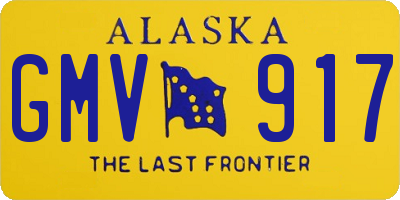 AK license plate GMV917