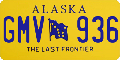 AK license plate GMV936