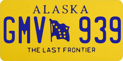 AK license plate GMV939