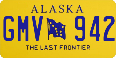 AK license plate GMV942