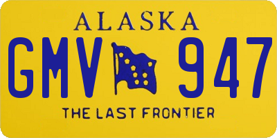 AK license plate GMV947
