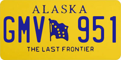 AK license plate GMV951
