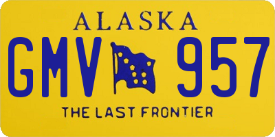 AK license plate GMV957