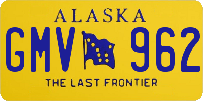 AK license plate GMV962