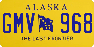 AK license plate GMV968