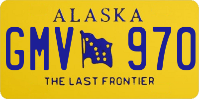 AK license plate GMV970