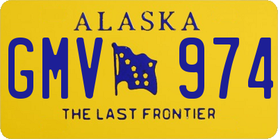 AK license plate GMV974