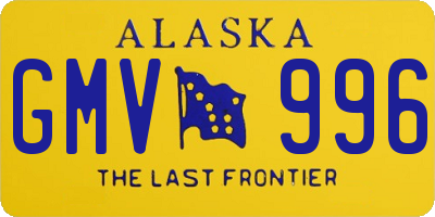 AK license plate GMV996