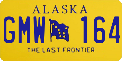 AK license plate GMW164