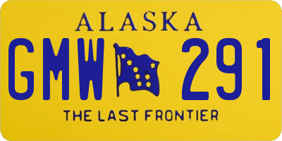 AK license plate GMW291