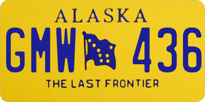 AK license plate GMW436