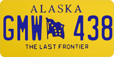 AK license plate GMW438