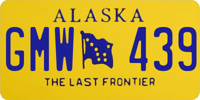 AK license plate GMW439