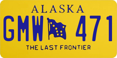 AK license plate GMW471