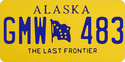 AK license plate GMW483