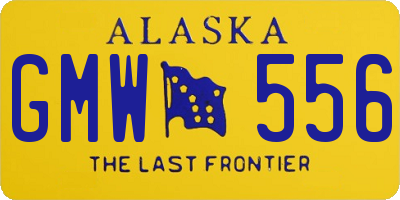AK license plate GMW556