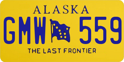 AK license plate GMW559