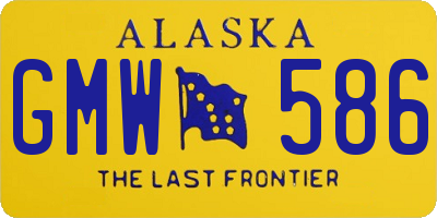 AK license plate GMW586